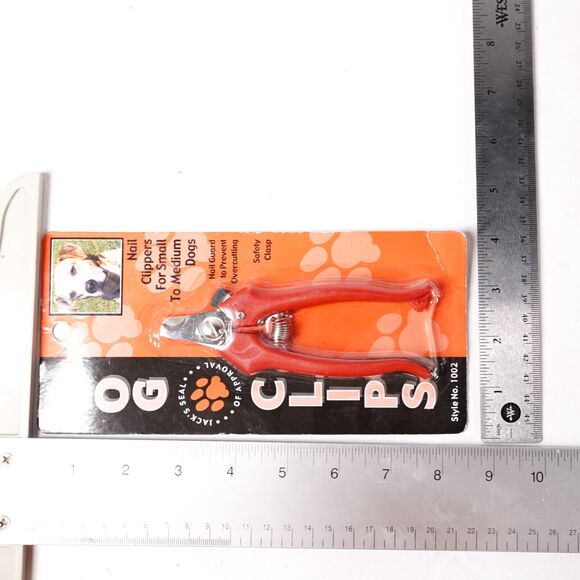 Dog Clips Nail Clippers Small to Medium Dogs w/ Nail Guard Safety Red NEW NIB - Picture 3 of 4
